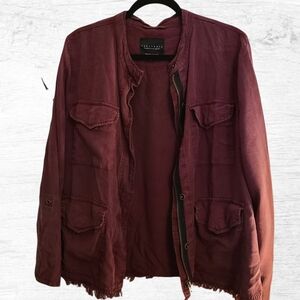 Sanctuary I  Burgundy Jacket Mid-Arm or Long Sleeved Size L